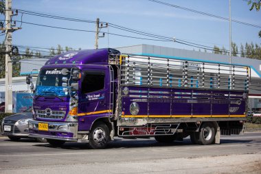 Chiangmai, Tayland - 25 Aralık 2018: Özel Hino kargo kamyon. Fotoğrafa yol no.1001 8 km şehir merkezine Chiangmai, Tayland.