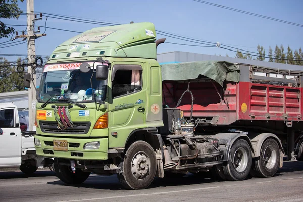 Chiangmai Thailand December 2018 Privé Hino Lading Vrachtwagen Foto Weg — Stockfoto