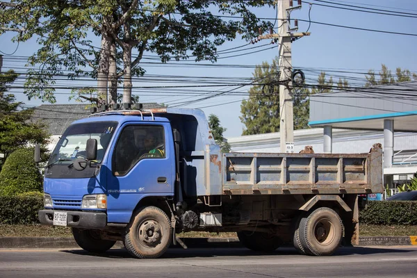 Chiangmai Tailandia Diciembre 2018 Camión Volquete Privado Isuzu Carretera 1001 — Foto de Stock