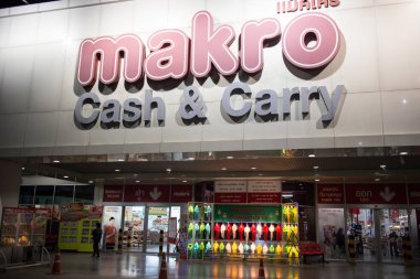Chiangmai, Tayland - 3 Ocak 2019: Makro hipermarket Maerim Chiang mai. Yol chiangmai hangdong yol yaklaşık 3 km şehir konumunda.