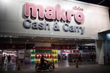 Chiangmai, Tayland - 3 Ocak 2019: Makro hipermarket Maerim Chiang mai. Yol chiangmai hangdong yol yaklaşık 3 km şehir konumunda.