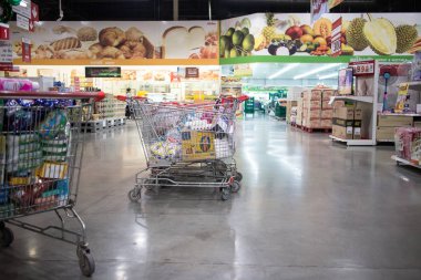 Chiangmai, Tayland - 3 Ocak 2019: Makro hipermarket Maerim Chiang mai. Yol chiangmai hangdong yol yaklaşık 3 km şehir konumunda.