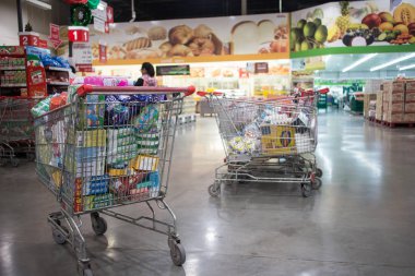 Chiangmai, Tayland - 3 Ocak 2019: Makro hipermarket Maerim Chiang mai. Yol chiangmai hangdong yol yaklaşık 3 km şehir konumunda.