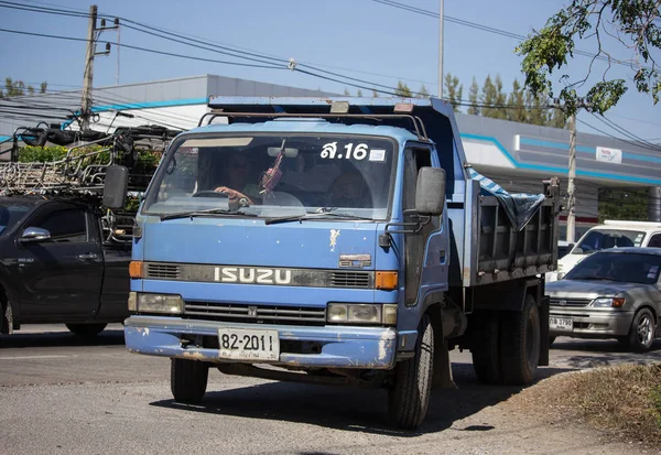 Chiangmai Tailandia Diciembre 2018 Camión Volquete Privado Isuzu Carretera 1001 — Foto de Stock