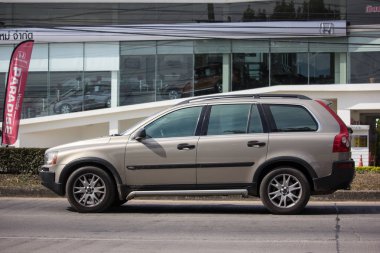 Chiangmai, Tayland - 3 Ocak 2019: Özel araba, Volvo Xc90. fotoğraf Road Hayır 121 hakkında 8 km şehir merkezine Chiangmai, Tayland.