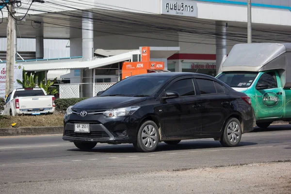 Chiangmai Tailandia Enero 2019 Sedán Privado Toyota Vios Carretera 1001 — Foto de Stock