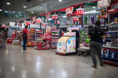Chiangmai, Tayland - 13 Ocak 2019: Makro hipermarket Chiang mai. Yol chiangmai Lampang yol yaklaşık 3 km şehir konumunda.