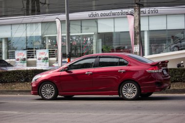 Chiangmai, Tayland - 3 Ocak 2019: Özel Eko Kiralık, Suzuki Ciaz. Fotoğraf Road Hayır 121 hakkında 8 km şehir merkezine Chiangmai, Tayland.