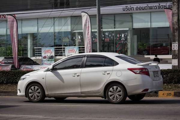 Chiangmai Thailand Januari 2019 Privat Sedanmodell Bil Toyota Vios Vägen — Stockfoto