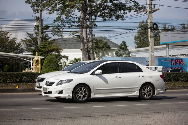 Chiangmai Thaiföld Január 2019 Saját Autó Toyota Corolla Altis Közúti — Stock Fotó