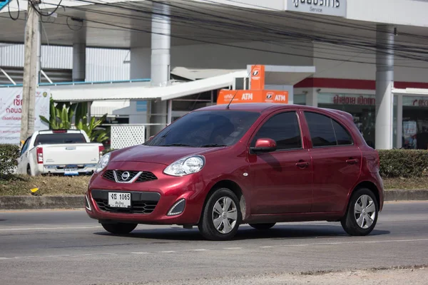 Chiangmai Tailandia Enero 2019 Eco Car Nissan March Carretera 1001 — Foto de Stock