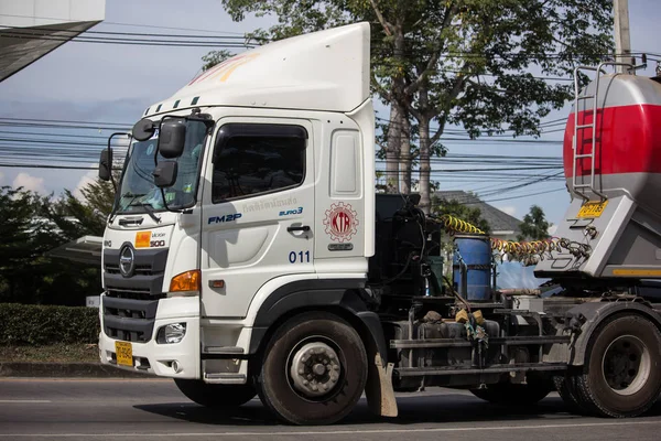 Chiangmai Tailândia Janeiro 2019 Caminhão Cimento Empresa Kittirat Estrada 1001 — Fotografia de Stock