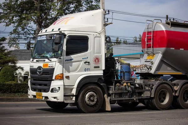 Chiangmai Tailandia Enero 2019 Camión Cemento Compañía Kittirat Carretera 1001 —  Fotos de Stock