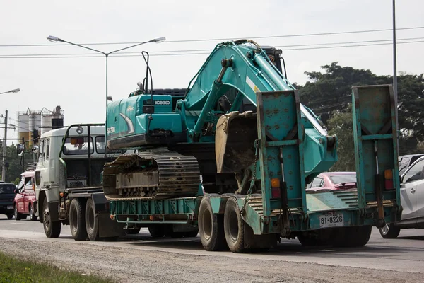 Chiangmai Tailândia Janeiro 2019 Retroescavadeira Privada Kobelco Caminhão Estrada 1001 — Fotografia de Stock