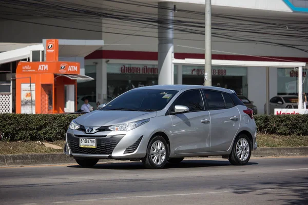 Чиангмай Таиланд Января 2019 Года Частный Автомобиль Toyota Yaris Hatchback — стоковое фото