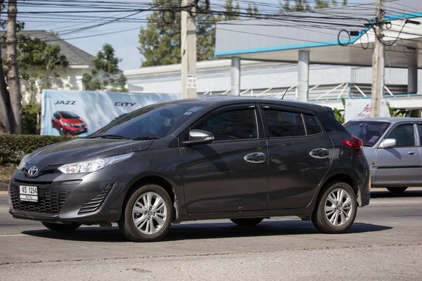 Chiangmai Tailandia Enero 2019 Private Car Toyota Yaris Hatchback Eco — Foto de Stock