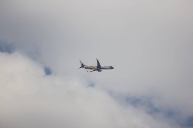 Chiangmai, Tayland - 6 Ocak 2019: Hs-Dbw Boeing 737-800 Nokair itibaren. Bangkok'a Chiangmai Havaalanı'ndan çıkar.