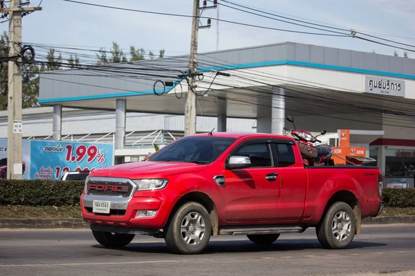 Chiangmai Tailândia Janeiro 2019 Private Pickup Car Ford Ranger Estrada — Fotografia de Stock