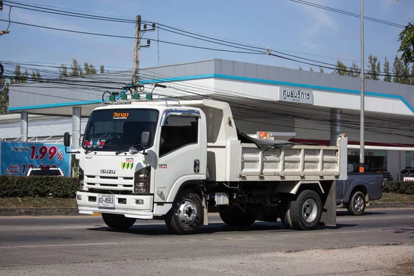 Chiangmai Tailândia Janeiro 2019 Private Isuzu Dump Truck Estrada 1001 — Fotografia de Stock