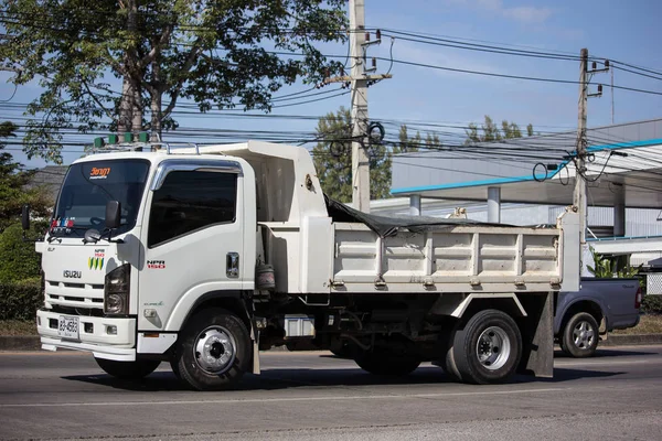 Chiangmai Tailandia Enero 2019 Camión Volquete Privado Isuzu Carretera 1001 —  Fotos de Stock