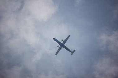 Chiangmai, Tayland - 7 Ocak 2019: Hs-Pgm Atr72-500, Bangkok Hava yolu. Uçuş Chiangmai Havaalanı ve Mae hong son.