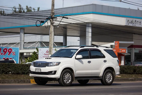 Chiangmai Tayland Ocak 2019 Özel Toyota Fortuner Suv Otomobil Yol — Stok fotoğraf