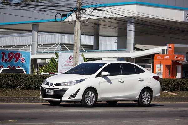 Chiangmai Thaïlande Janvier 2019 Nouvelle Berline Privée Toyota Yaris Ativ — Photo