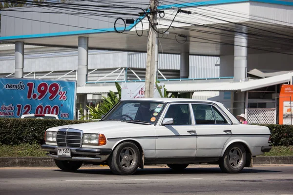 Chiangmai Tailandia Enero 2019 Coche Viejo Privado Mercedes Benz 230E — Foto de Stock