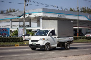 Chiangmai, Tayland - 14 Ocak 2019: Özel Suzuki Carry al araba. Fotoğraf Road'da yok 121 hakkında 8 km şehir merkezine Chiangmai Tayland.