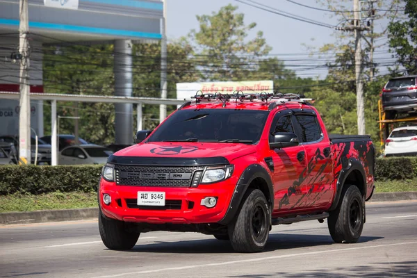 Chiangmai Tailândia Janeiro 2019 Private Pickup Car Ford Ranger Estrada — Fotografia de Stock