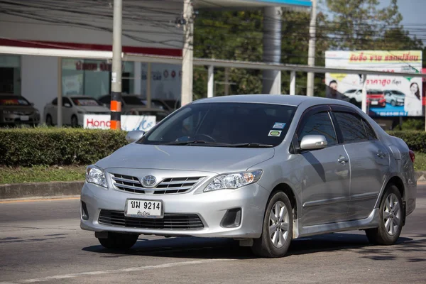 Chiangmai Tailândia Janeiro 2019 Carro Particular Toyota Corolla Altis Estrada — Fotografia de Stock