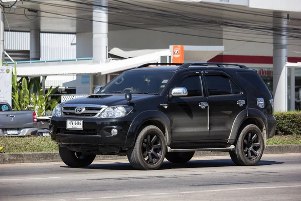 Chiangmai Thailand January 2019 Private Toyota Fortuner Suv Car Road — Stock Photo, Image