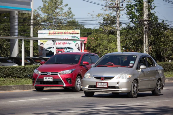 Chiangmai Tailândia Janeiro 2019 Private Honda City Compact Car Produzido — Fotografia de Stock