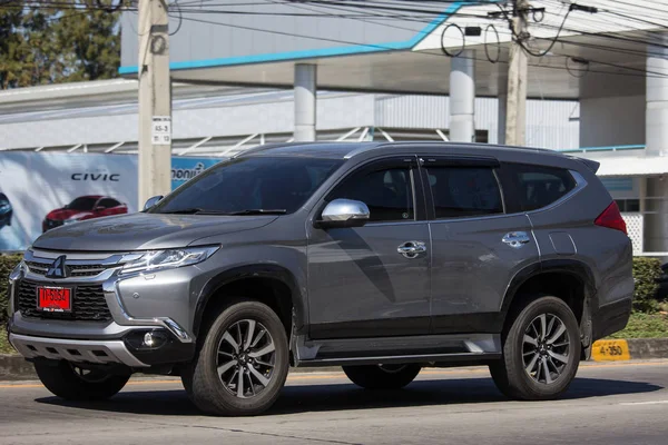 Chiangmai Tailandia Enero 2019 Suv Car Privado Mitsubishi Pajero Carretera — Foto de Stock