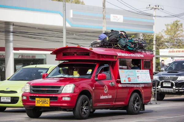 Chiangmai Thailand Januar 2019 Rotes Taxi Chiang Mai Service Der — Stockfoto