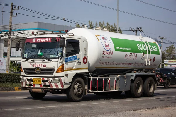 Чіанг Травня Таїланд 2019 Січня Газ Вантажівка Сіам Газової Компанії — стокове фото