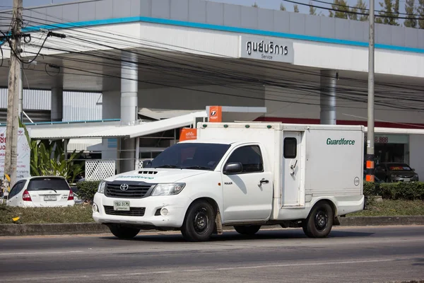 Chiangmai Tayland Ocak 2019 Para Teslim Alma Guardforce Şirket Yol — Stok fotoğraf