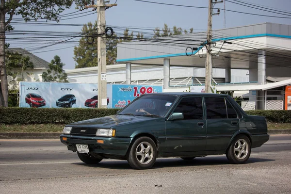 Chiangmai Thailand January 2019 Private Old Car Toyota Corolla Photo — Stock Photo, Image