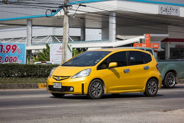 Chiangmai Thaïlande Janvier 2019 Voiture Privée Honda Jazz Voiture Hayon — Photo