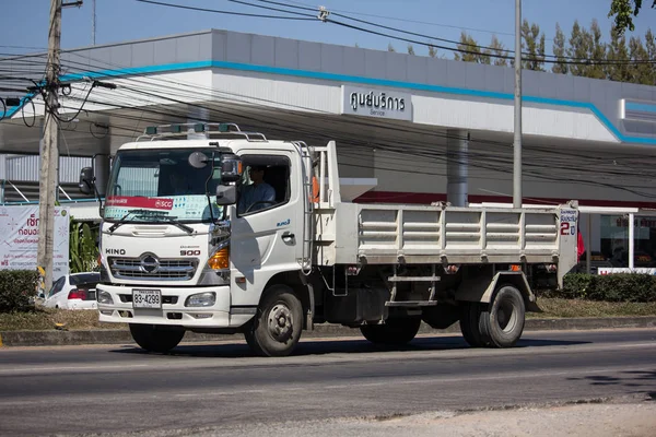 Chiangmai Tailândia Fevereiro 2019 Private Hino Dump Truck Estrada 1001 — Fotografia de Stock