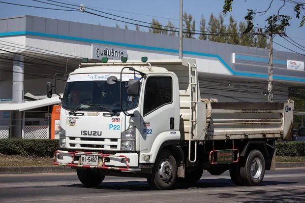 Chiangmai Tailandia Febrero 2019 Camión Volquete Privado Isuzu Carretera 1001 —  Fotos de Stock