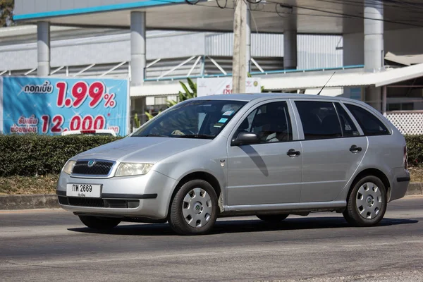 Chiangmai Thailand Februari 2019 Privé Sedan Auto Skoda Fabia Foto — Stockfoto