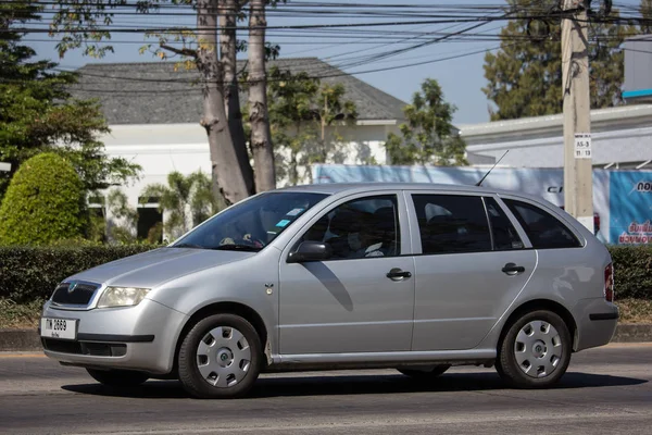 Chiangmai Thailandia Febbraio 2019 Private Sedan Car Skoda Fabia Foto — Foto Stock