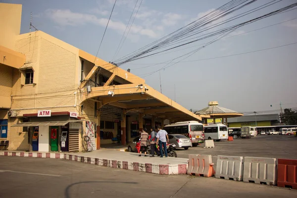 Chiangmai Tailandia Febrero 2019 Zona Interior Estación Autobuses Chiangmai Foto — Foto de Stock