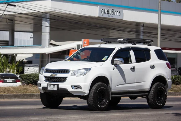 Chiangmai Tajlandia 2019 Lutego Suv Prywatnego Samochodu Chevrolet Trailblazer Drodze — Zdjęcie stockowe