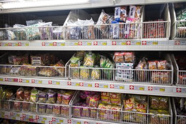 Chiangmai, Tayland - 17 Ocak 2019: İçinde Makro hipermarket Maerim Chiang mai. Yol chiangmai hangdong yol yaklaşık 3 km şehir konumunda.