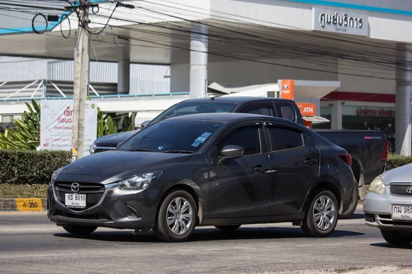 Chiangmai Tailandia Febrero 2019 Coche Ecológico Privado Mazda Carretera 1001 — Foto de Stock