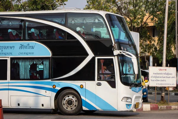 Chiangmai Tailândia Fevereiro 2019 Bus Viriya Tour Bus Company Foto — Fotografia de Stock