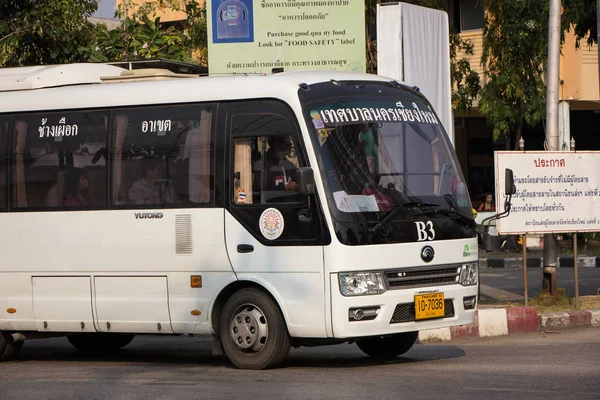 Chiangmai Thailand Februari 2019 Yutong Mini Buss Buss Cmb Cmb — Stockfoto