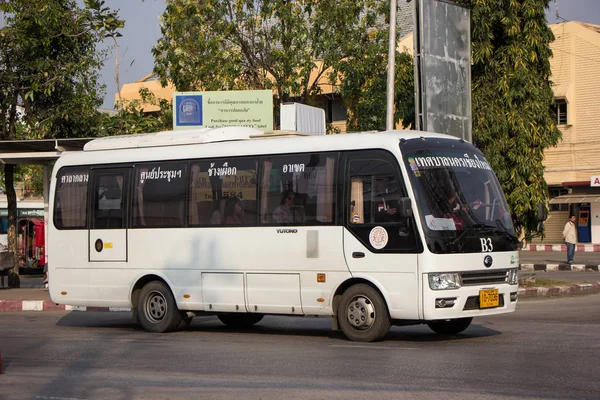 Chiangmai Tailandia Febrero 2019 Yutong Mini Bus Autobús Chiangmai Autobús — Foto de Stock